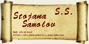 Stojana Samolov vizit kartica